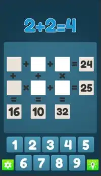 2 2=4. Free math puzzle game Screen Shot 3