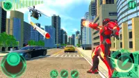 Transform Robot Flying Hero: Fire Hero Robot Games Screen Shot 3