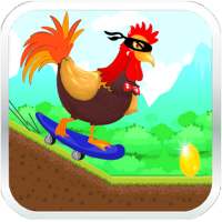 Super Skater Chicken: skateboarding