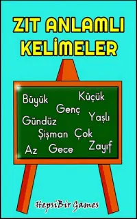 Zıt Anlamlı Kelimeler Bulma Oyunu / Ücretsiz Screen Shot 13