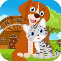 Kavi Game-  419 Dog And Cat Escape Game