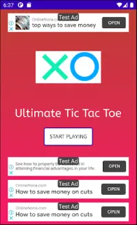 Ultimate Tic Tac Toe Screen Shot 0