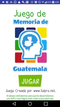 Juego de Memoria de Guatemala Screen Shot 0