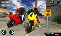 Мотоцикл Такси Симулятор - Турист Байк Драйвер Screen Shot 11