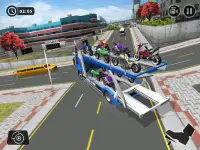 دراجة نارية الناقل شاحنة لعبة 2019 Screen Shot 7