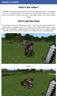Addon Butchery for Minecraft PE Screen Shot 0