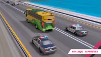 Highway Bus Racing- 自由 バス 運転 ゲーム Screen Shot 1