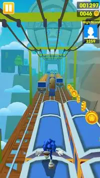 Subway Sonic Run Screen Shot 0