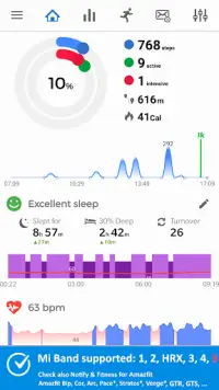 Notify & Fitness for Mi Band Screen Shot 0