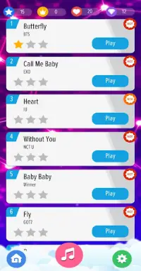 Kpop Piano Tiles Offline - All Korean Song 2020 Screen Shot 1