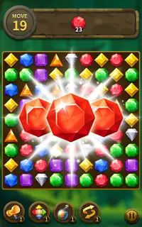 Jewel Match 3 Puzzle: Misión de bloque láser Screen Shot 18