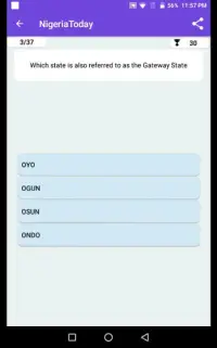 Nigeria Current Affairs Quiz Screen Shot 11