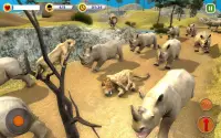 The Lion Simulator - Jogo Animal Family Simulator Screen Shot 2