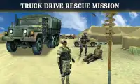 Army Rescue Truck Drive 3D Screen Shot 1