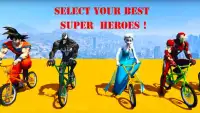 Süper Kahramanlar Bmx Zor Yarış Oyunları Screen Shot 0