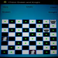 Chess Queen and Knight Problem Screen Shot 0
