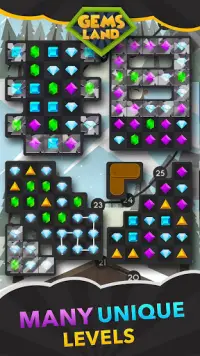 Gems Land-new free match 3 game, connect the dots! Screen Shot 3