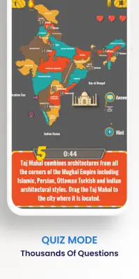 Know India Geography Quiz Game. Trivia and Puzzle Screen Shot 2