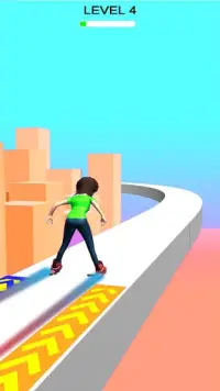 Roller Skate Sky Stunt Run Challenge Screen Shot 2