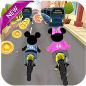 Race Mickey bike Minnye