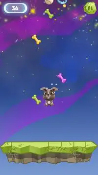 كلب لطيف القفز في الفضاء Screen Shot 2