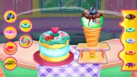 Dondurma Çörek Makinesi: Tatlı Yemek Oyunları Screen Shot 5