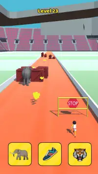 Animal Switch Race 3D :  Shoe Transform Game Screen Shot 2