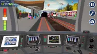 City Train Driving Sim Games Screen Shot 1