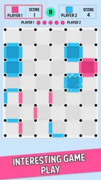 Dots and Boxes ボードゲーム。 Screen Shot 0