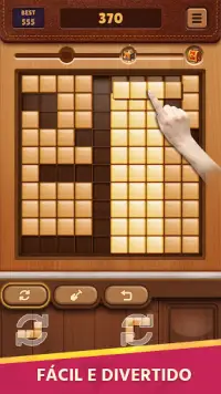 Jogo Bloco Madeira Puzzle Livre Blockudoku Screen Shot 0