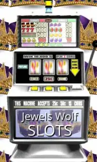 3D Jewels Wolf Slots Screen Shot 0
