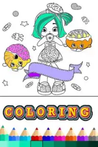 Coloring Book Shopkins Girls Screen Shot 1