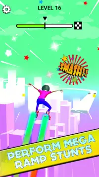Super Sky Roller - Sky Skating Game Screen Shot 0