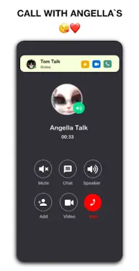 The Angela’s 📱 talking & Video Call   Chat Screen Shot 2