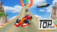 acrobacias de carro: Top Speed formula car games Screen Shot 0