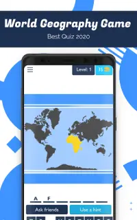 Welt-Geographie-Spiel-Quiz 2020 Screen Shot 0
