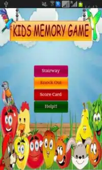 kids memory game Screen Shot 0