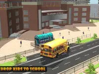 سائق حافلة المدرسة محاكي Screen Shot 14