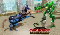 US Police Car Robot Wild Horse Transformation Game Screen Shot 7