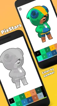 PixStars - Color by number for Brawl Stars Screen Shot 0