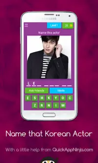 Name the Korean Actor Quiz Screen Shot 0