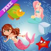 Sirena Puzzle per bambini - giochi per bambine