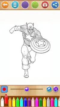 Avengers Hero Coloring Screen Shot 11