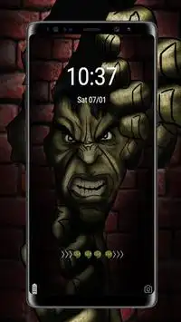 Màu xanh lá cây Angry Hero Theme Screen Shot 4