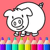 Art Coloring Page - for Pig Painting