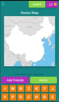 Quiz World Map Screen Shot 3