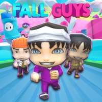 Chibi Fall Guys & Girls Run Knockdown Multiplayer
