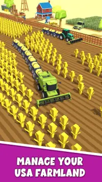 Farming.io - 3D Harvester Game Screen Shot 2