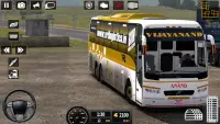 未舗装道路 バス 運転 バス ゲーム Screen Shot 0