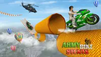 Army Stuntman Bike Stunt Games Screen Shot 2